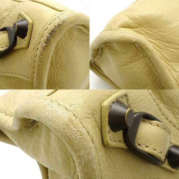 Balenciaga Classic Mini City 2way Bag Leather Beige - Picture 7 of 9